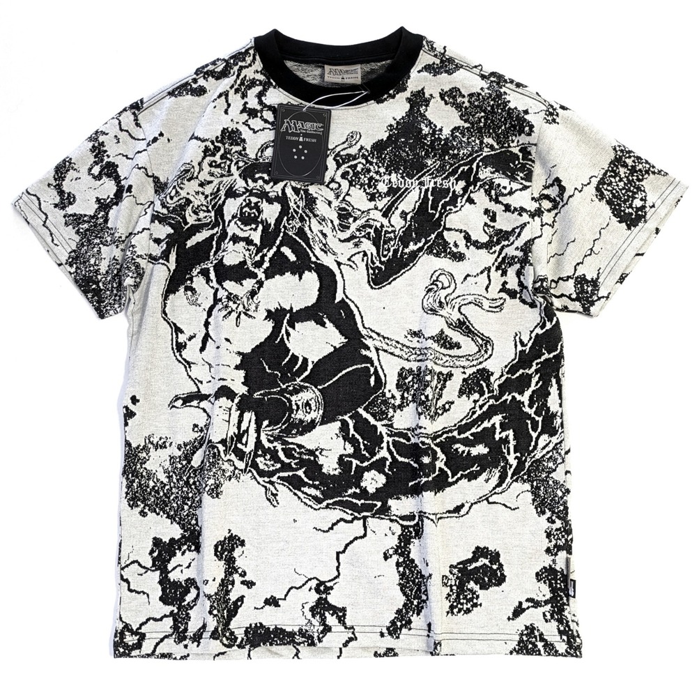 Teddy Fresh Magic The Gathering Gix Jacquard Knit T-Shirt Mens XS NWT (Med fit)